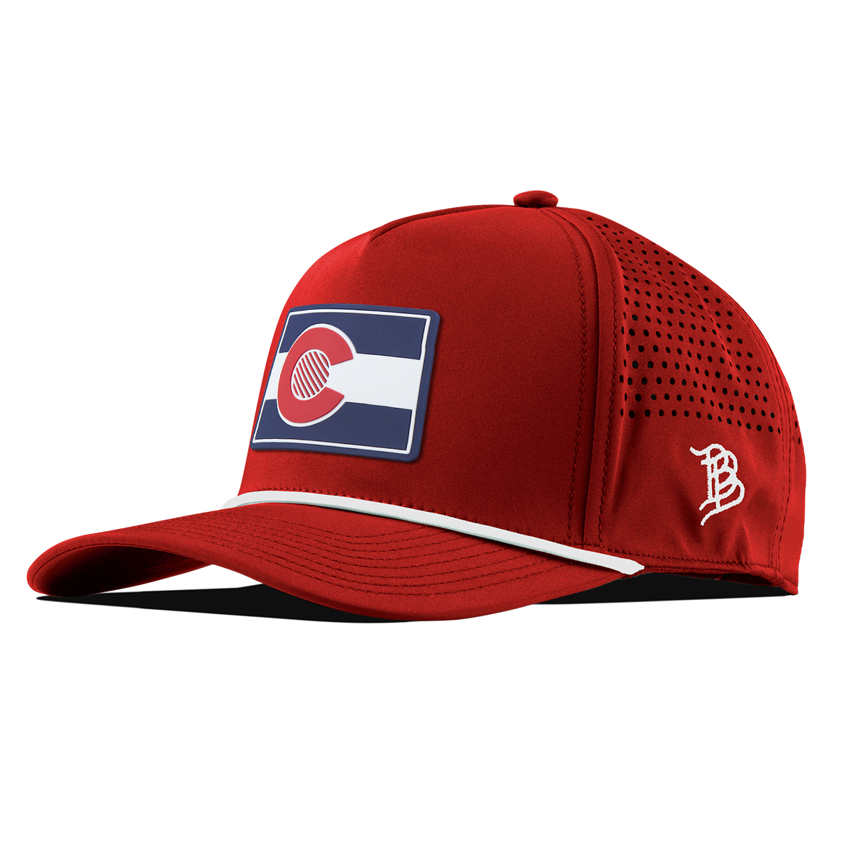 Colorado Patriot Series Curved 5 Panel Rope Red/White