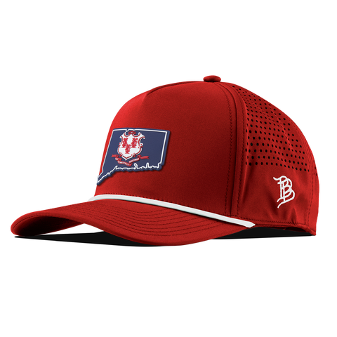 Connecticut Patriot Series Curved 5 Panel Rope Red/White