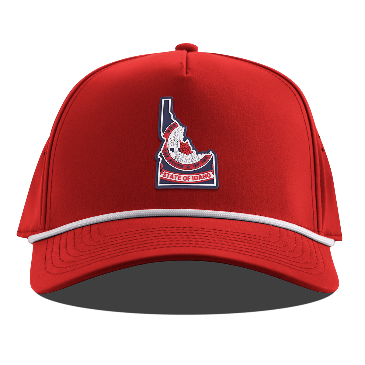 Idaho Patriot Series Curved 5 Panel Rope Red