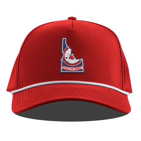 Idaho Patriot Series Curved 5 Panel Rope Red
