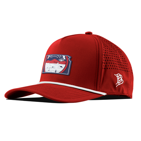 Kansas Patriot Series Curved 5 Panel Rope Red/White