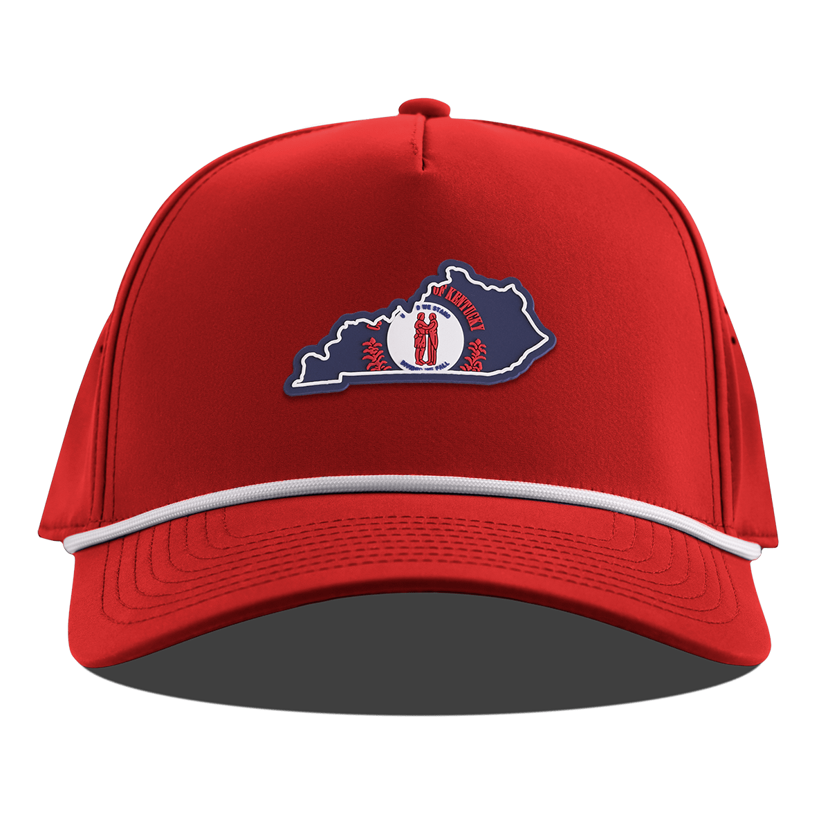 Kentucky Patriot Series Curved 5 Panel Rope Red