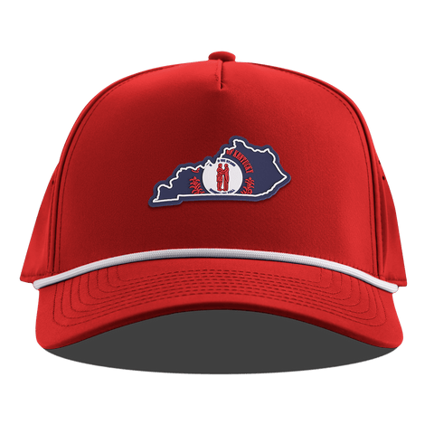 Kentucky Patriot Series Curved 5 Panel Rope Red