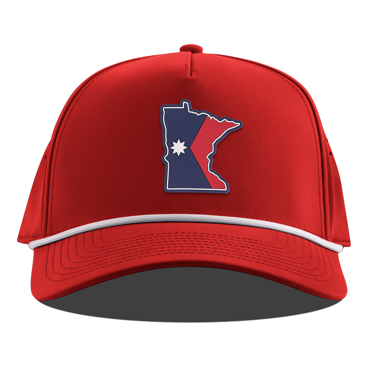 Minnesota Patriot Series Curved 5 Panel Rope Red