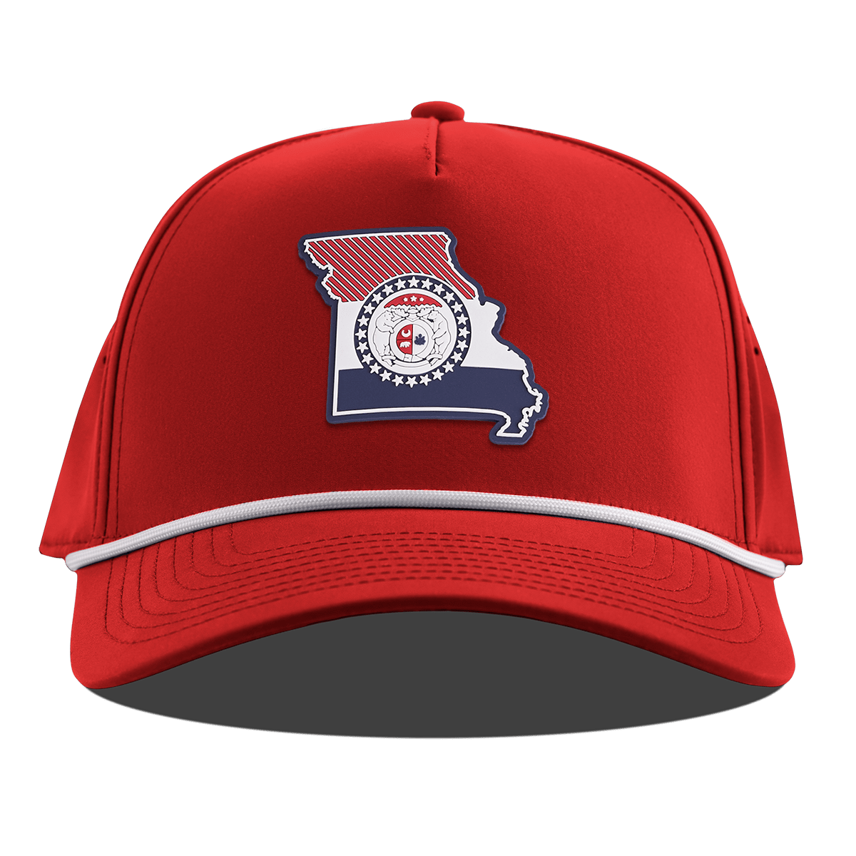 Missouri Patriot Series Curved 5 Panel Rope Red