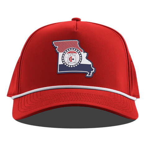Missouri Patriot Series Curved 5 Panel Rope Red