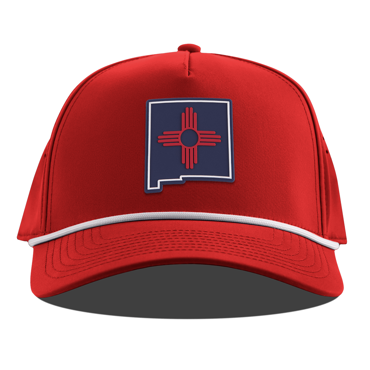 New Mexico Patriot Series Curved 5 Panel Rope Red