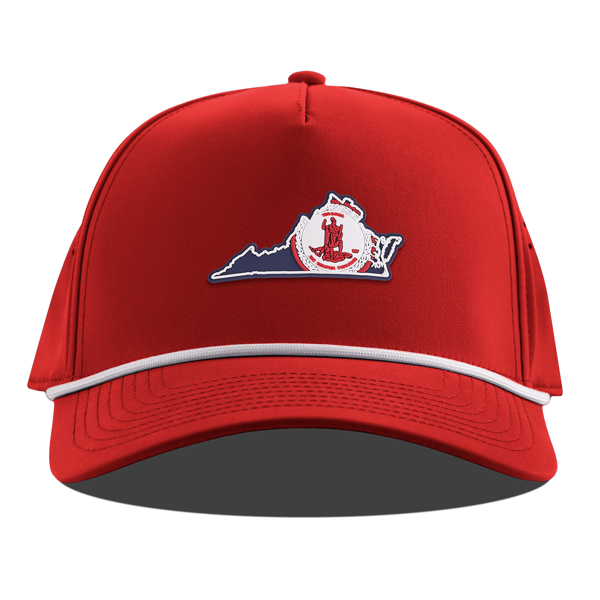 Virginia Patriot Series Curved 5 Panel Rope Red