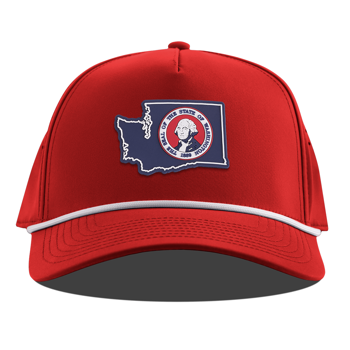 Washington Patriot Series Curved 5 Panel Rope Red