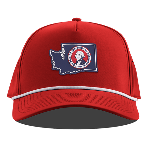 Washington Patriot Series Curved 5 Panel Rope Red
