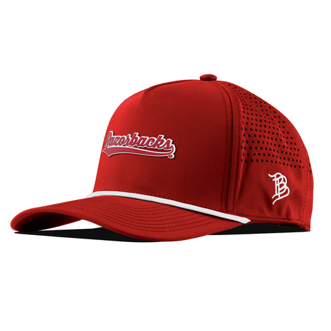 University of Arkansas "Razorback Script" Curved 5 Panel Rope Red