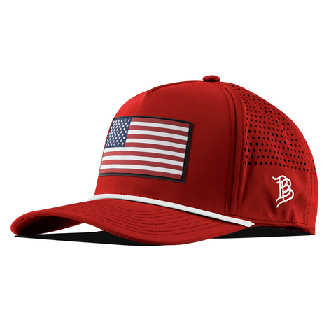 Salute PVC Curved 5 Panel Rope Red