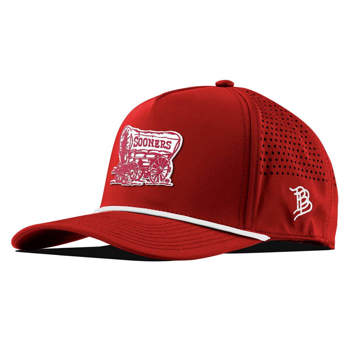 University of Oklahoma "Sooner Schooner" Curved 5 Panel Rope Red