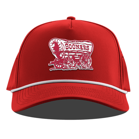 University of Oklahoma "Sooner Schooner" Curved 5 Panel Rope Red
