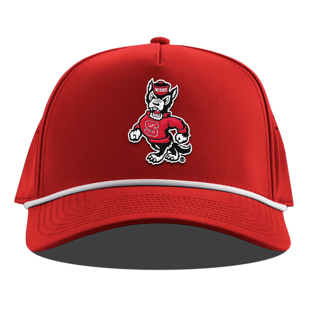 North Carolina State "Tuffy The Wolf" Curved 5 Panel Rope Red