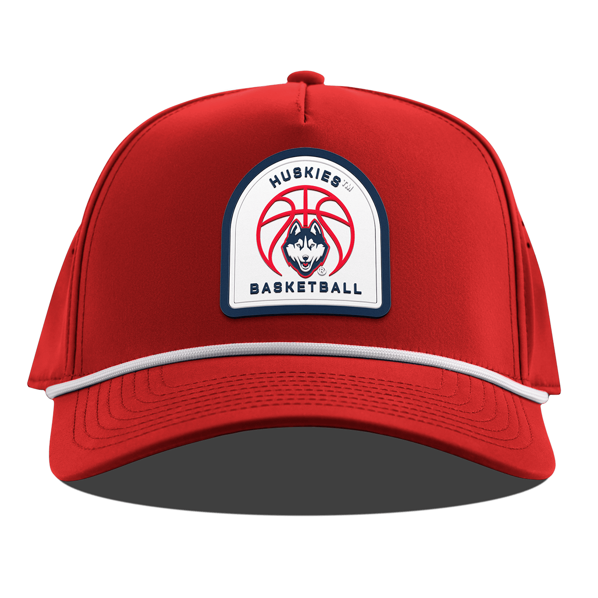University of Connecticut "UConn Basketball" Curved 5 Panel Rope Red