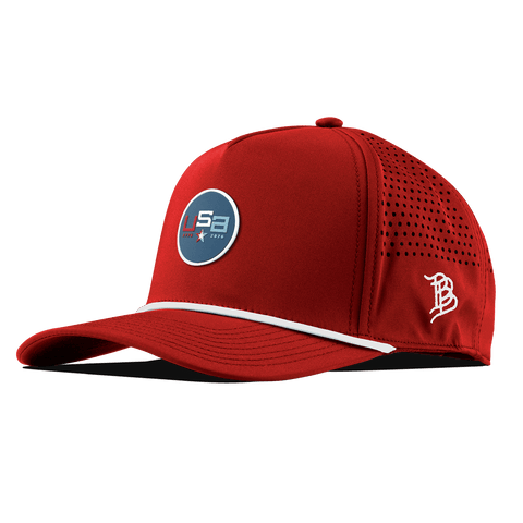 USA 250 Curved 5 Panel Rope Red