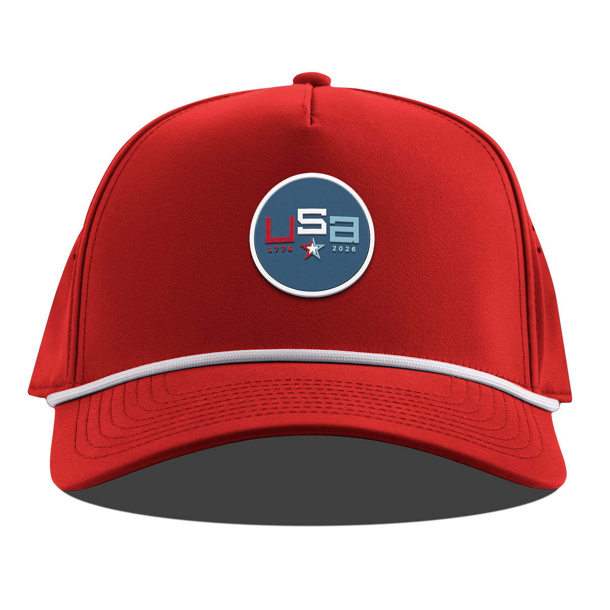 USA 250 Curved 5 Panel Rope Red