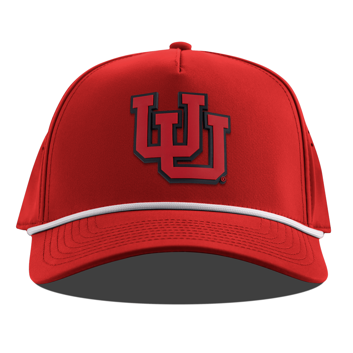 University of Utah "Utah Block" Curved 5 Panel Rope Red