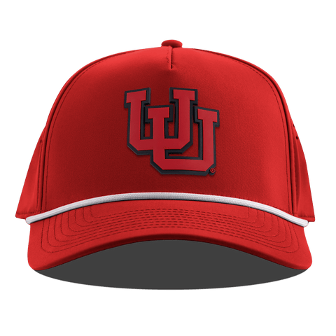 University of Utah "Utah Block" Curved 5 Panel Rope Red