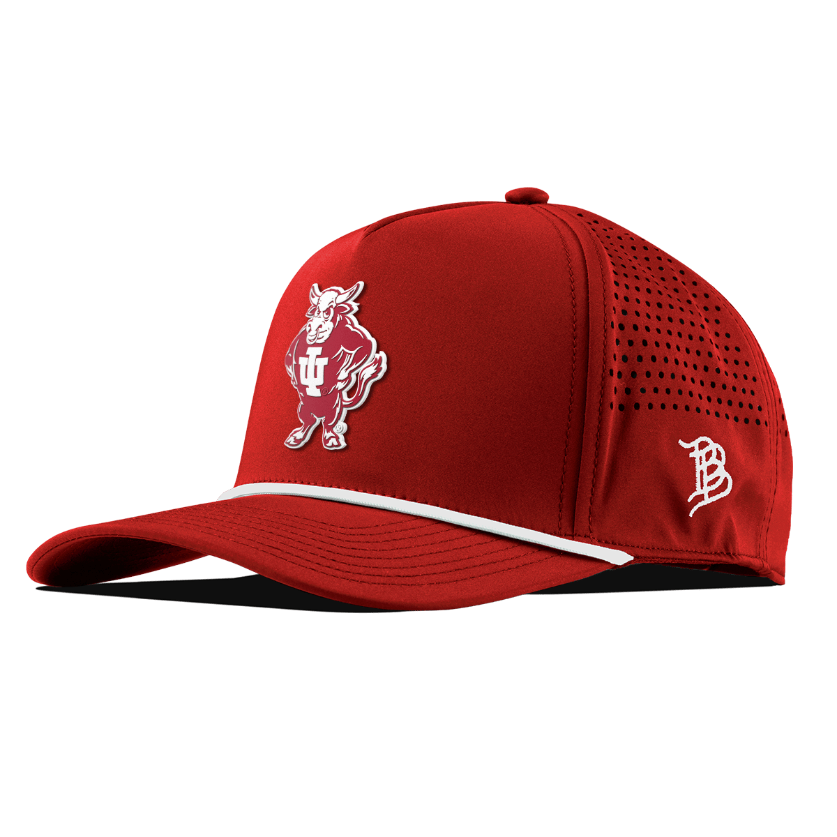 Indiana University "Vintage Bison" Curved 5 Panel Rope Red