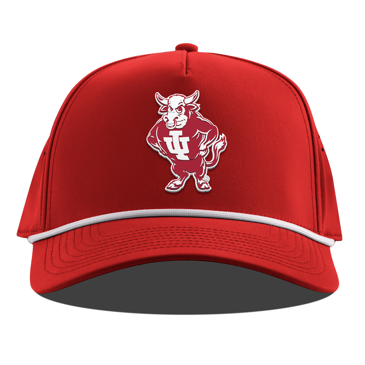 Indiana University "Vintage Bison" Curved 5 Panel Rope Red