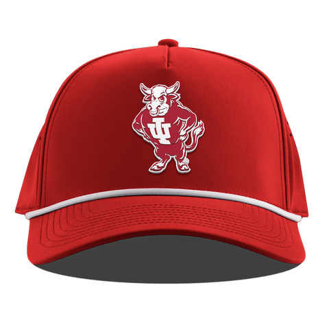 Indiana University "Vintage Bison" Curved 5 Panel Rope Red