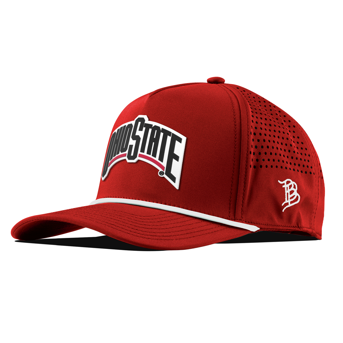 Ohio State University "Vintage Ohio State Block" Curved 5 Panel Rope Red