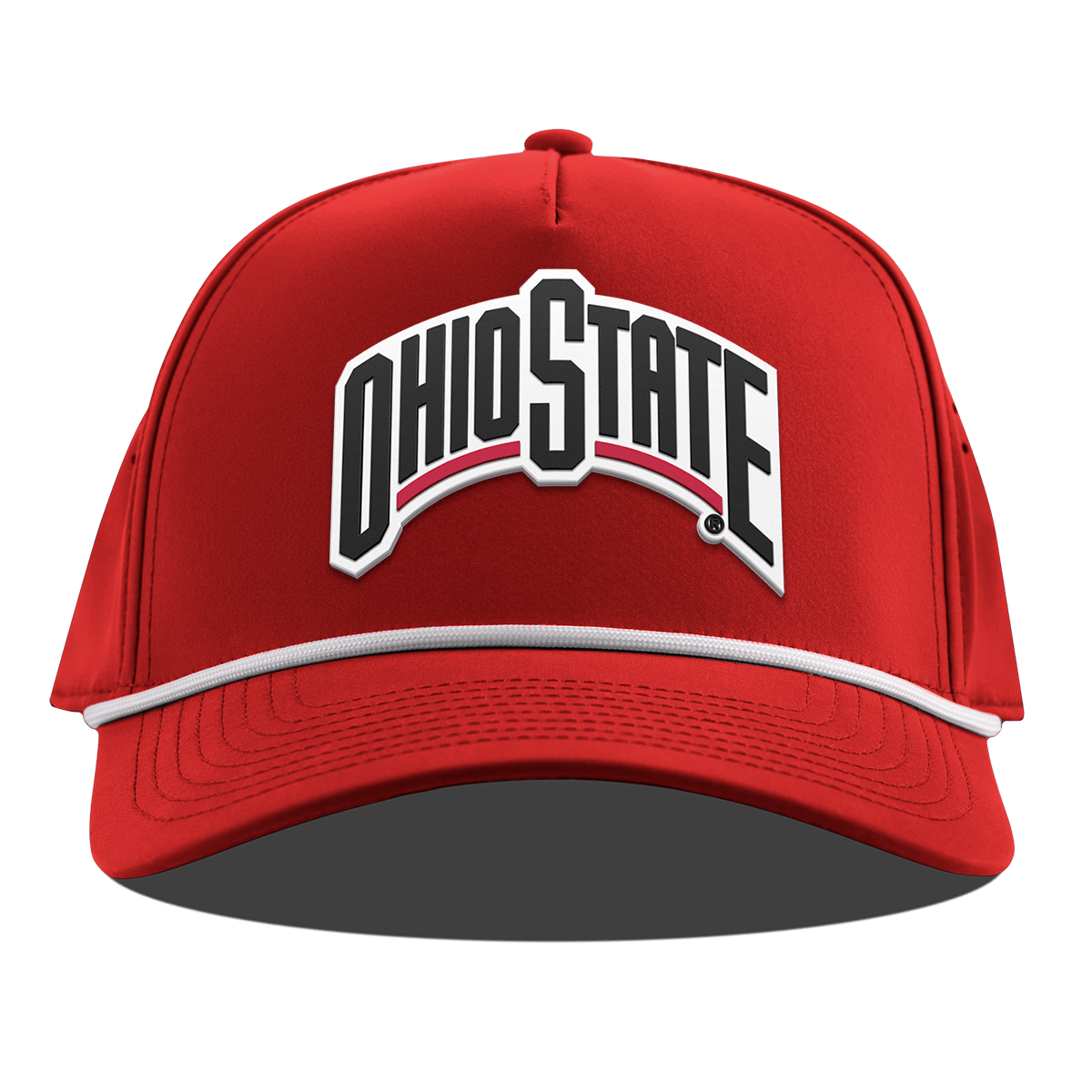 Ohio State University "Vintage Ohio State Block" Curved 5 Panel Rope Red