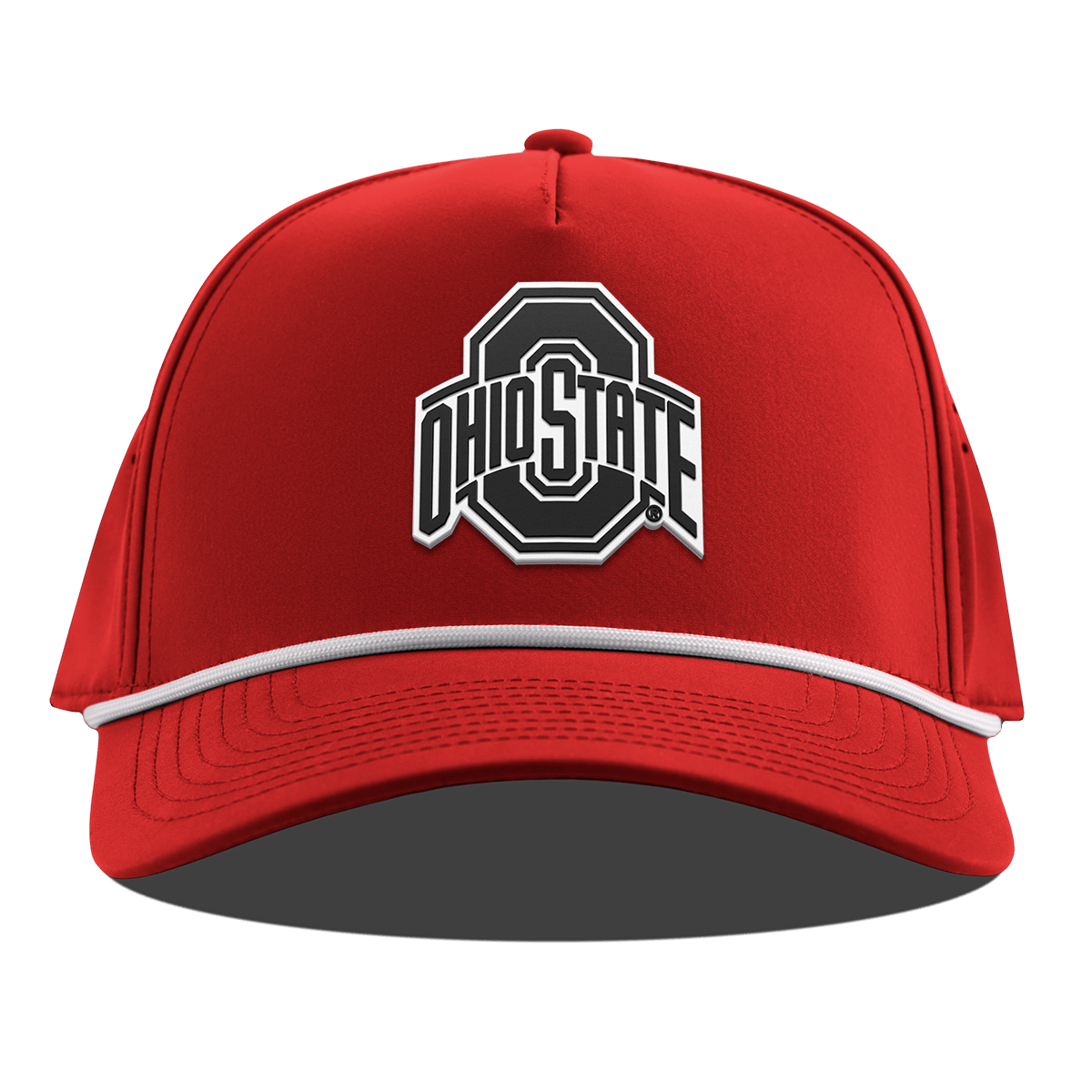 Ohio State University "Vintage Ohio State Team Logo" Curved 5 Panel Rope Red