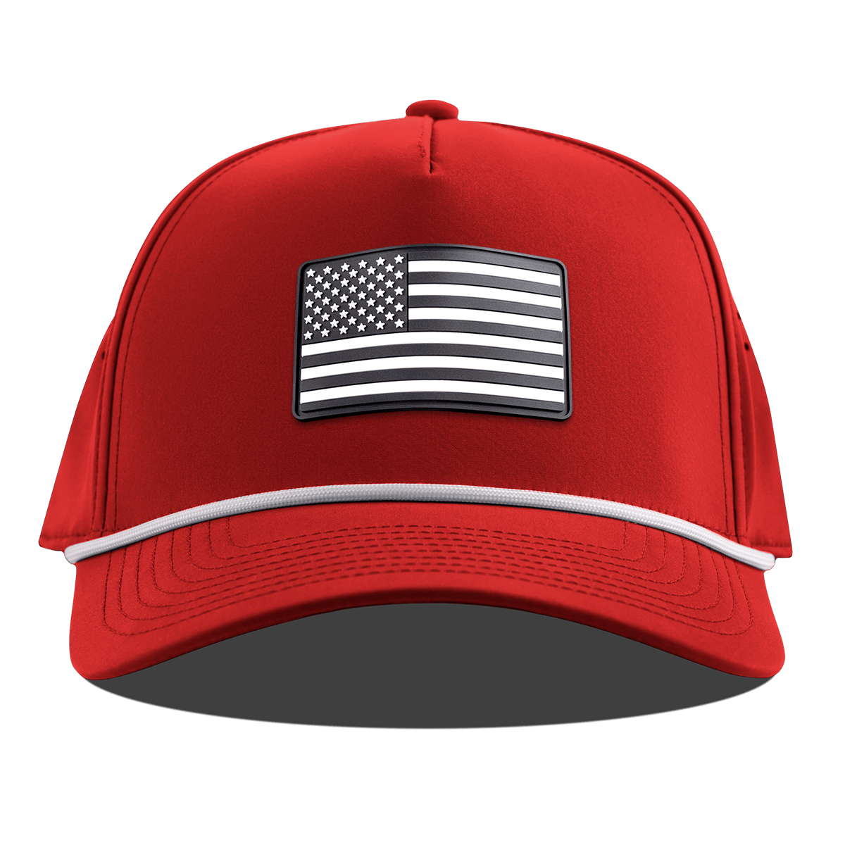 Vintage Old Glory Curved 5 Panel Rope Red