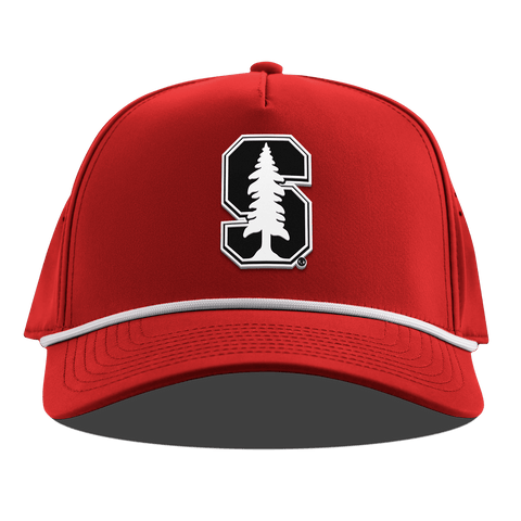 Stanford University "Vintage Stanford Team Logo" Curved 5 Panel Rope Red