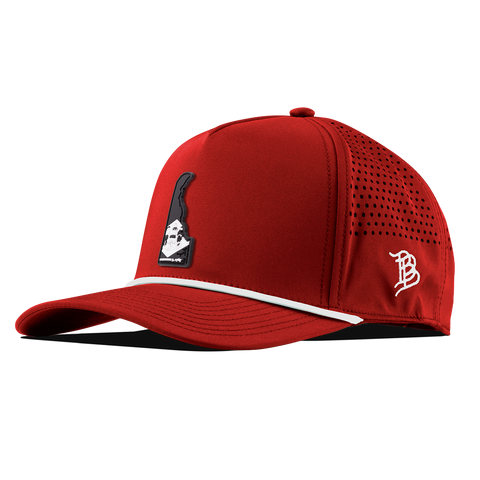 Delaware Vintage Curved 5 Panel Rope Red