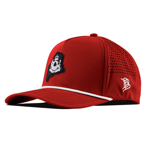 Maine Vintage Curved 5 Panel Rope Red