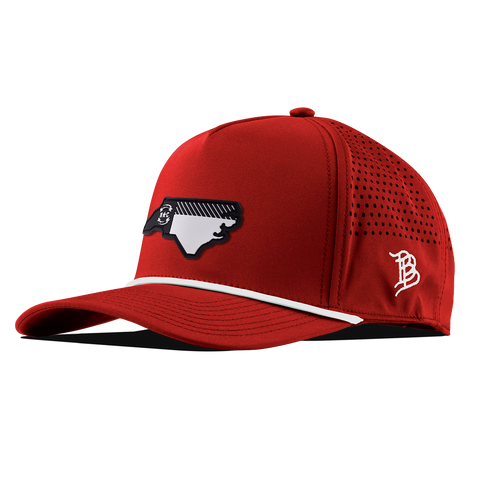 North Carolina Vintage Curved 5 Panel Rope Red