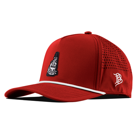 New Hampshire Vintage Curved 5 Panel Rope Red
