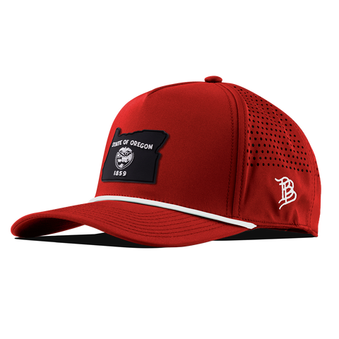 Oregon Vintage Curved 5 Panel Rope Red