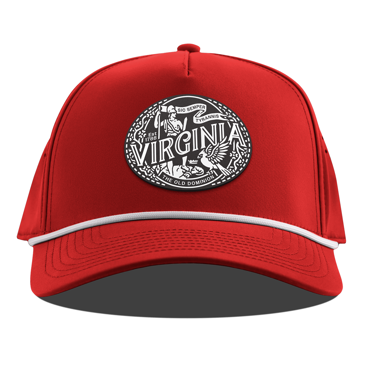 Virginia Traveler Curved 5 Panel Rope Red