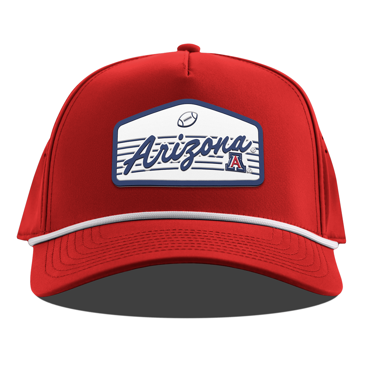 University of Arizona "Wildcats Football" Curved 5 Panel Rope Red
