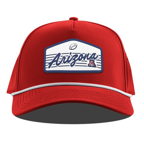 University of Arizona "Wildcats Football" Curved 5 Panel Rope Red