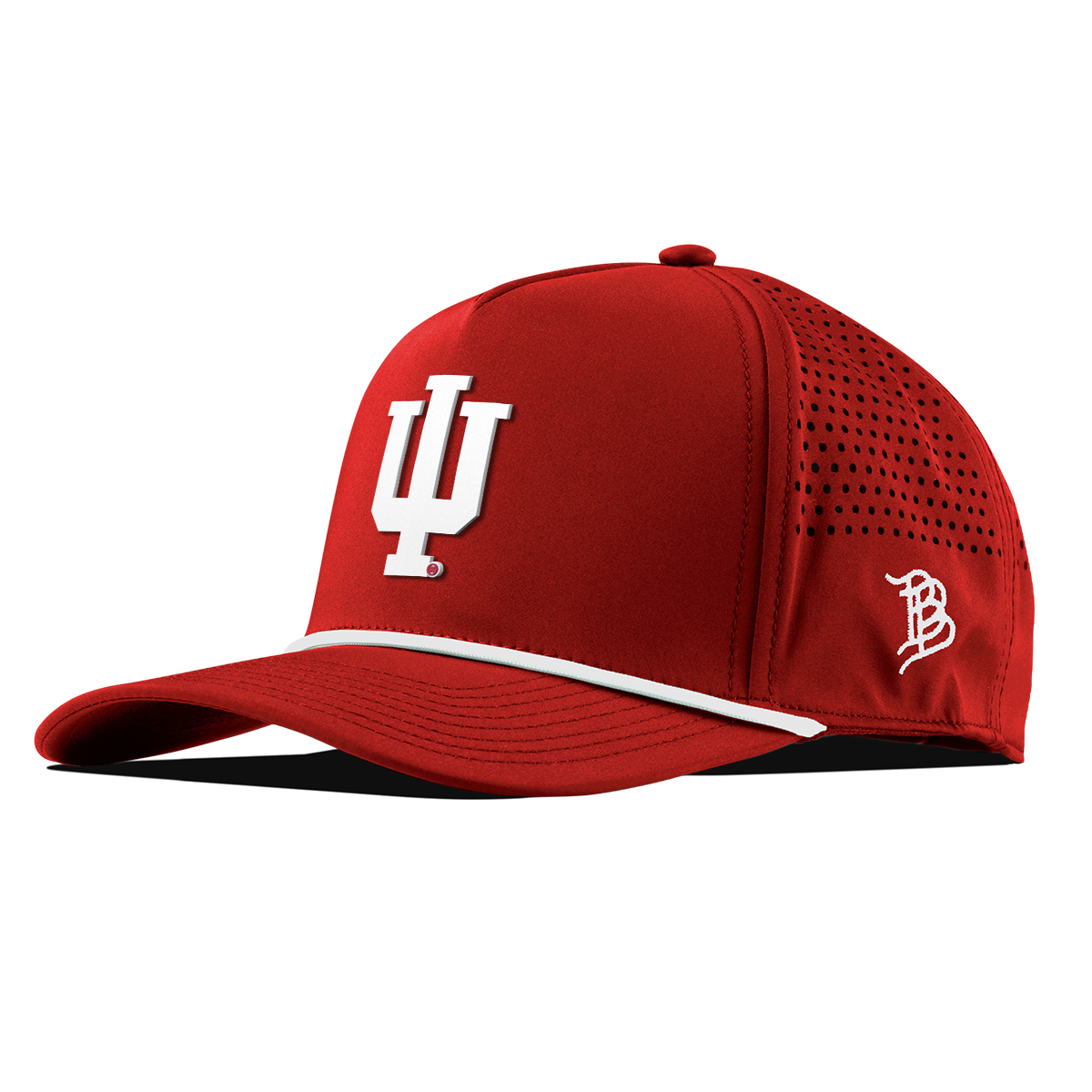 Indiana University "Whiteout Indiana Team Logo" Curved 5 Panel Rope Red