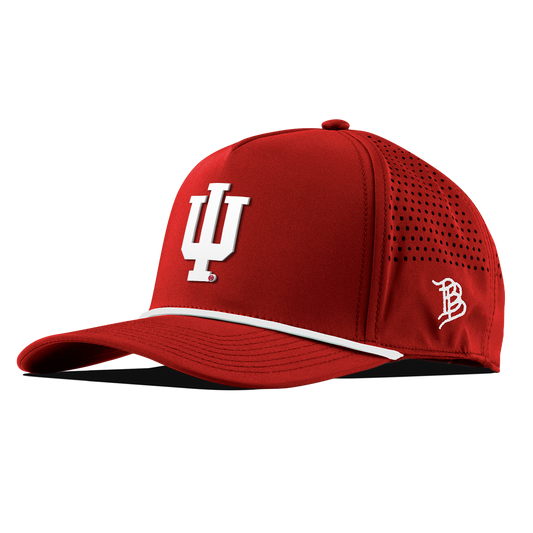 Indiana University " Indiana Team Logo" Curved 5 Panel Rope Red