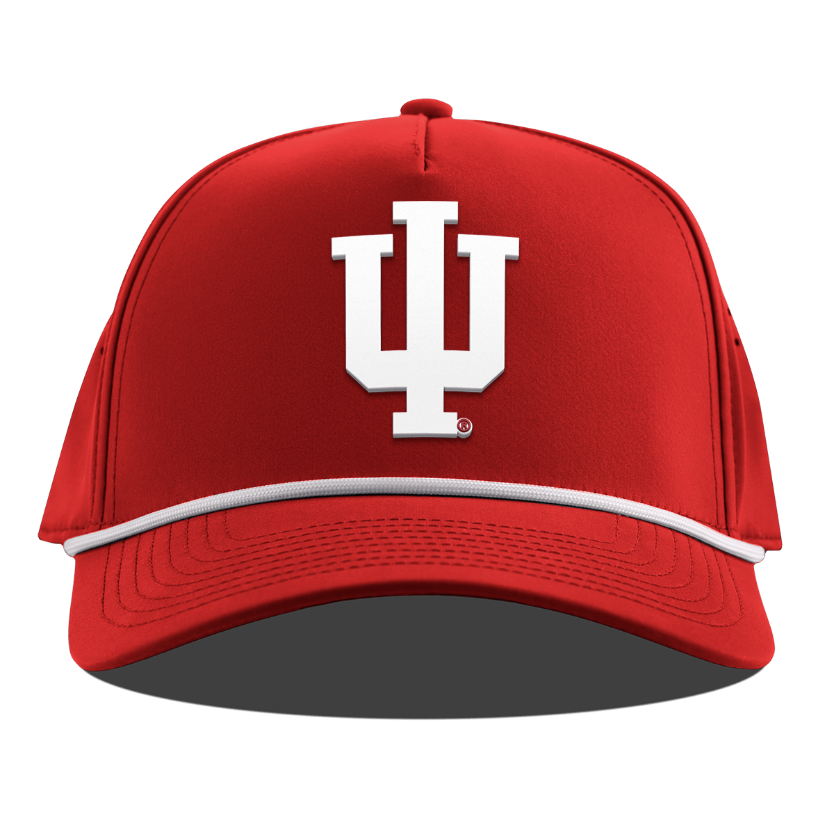 Indiana University "Whiteout Indiana Team Logo" Curved 5 Panel Rope Red