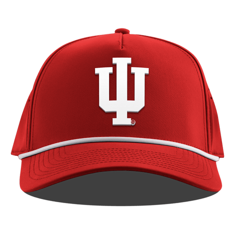 Indiana University "Whiteout Indiana Team Logo" Curved 5 Panel Rope Red