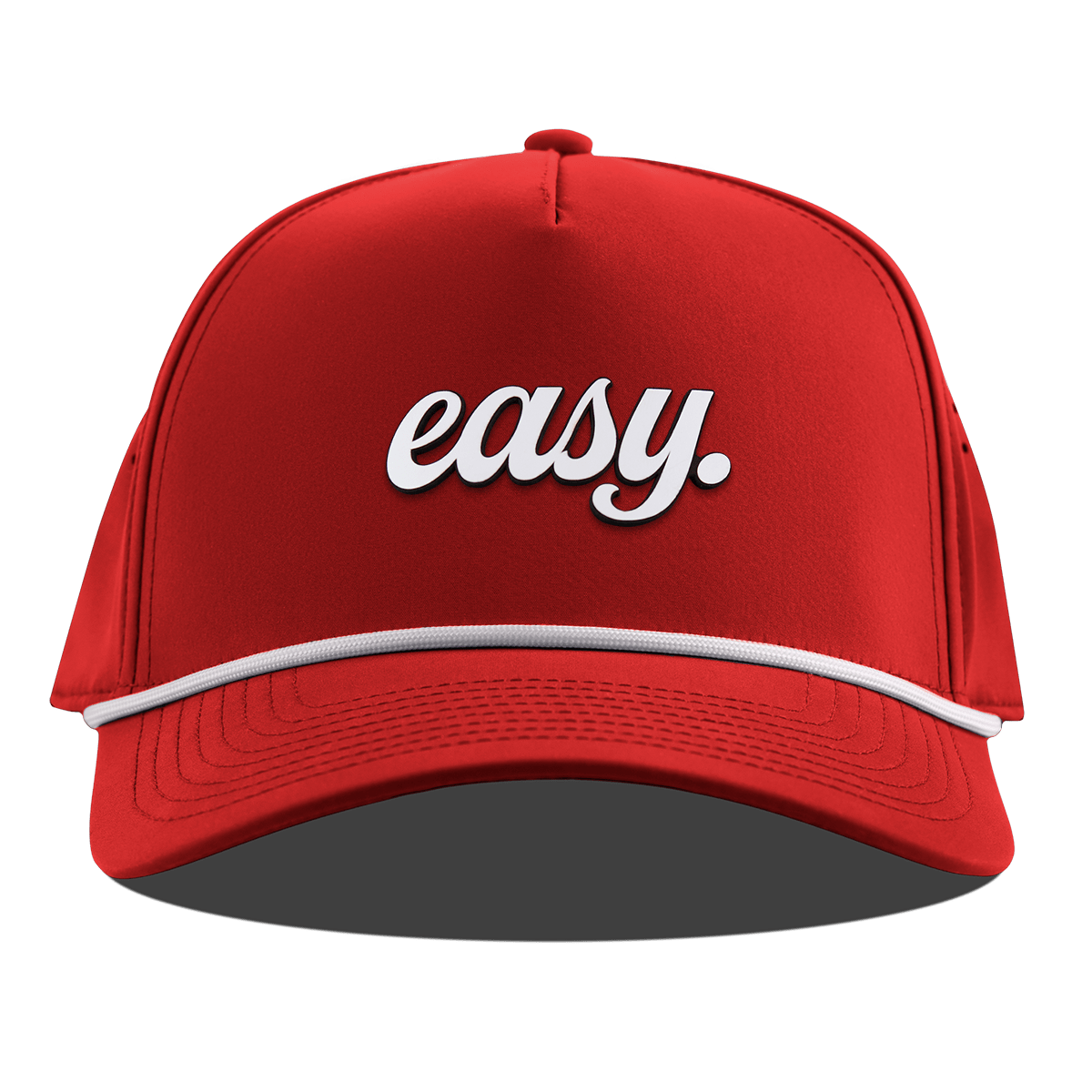 Easy Script Curved 5 Panel Rope Red