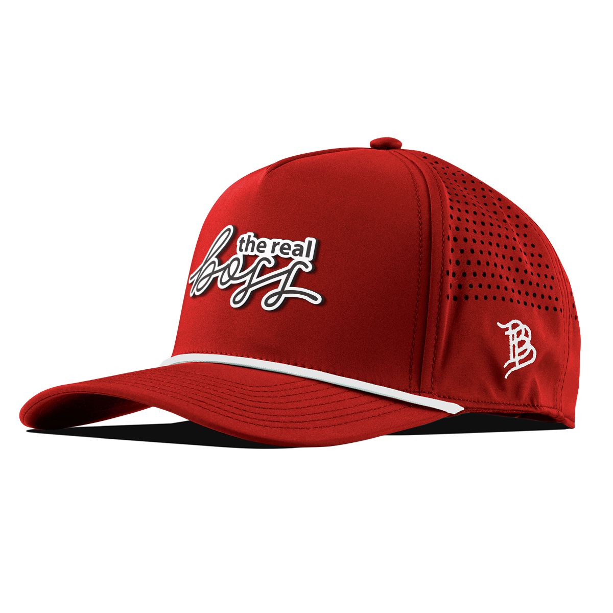 The Real Boss Curved 5 Panel Rope Red