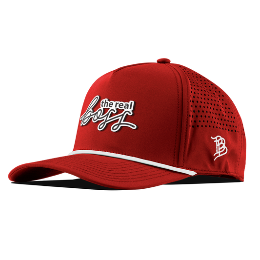 The Real Boss Curved 5 Panel Rope Red