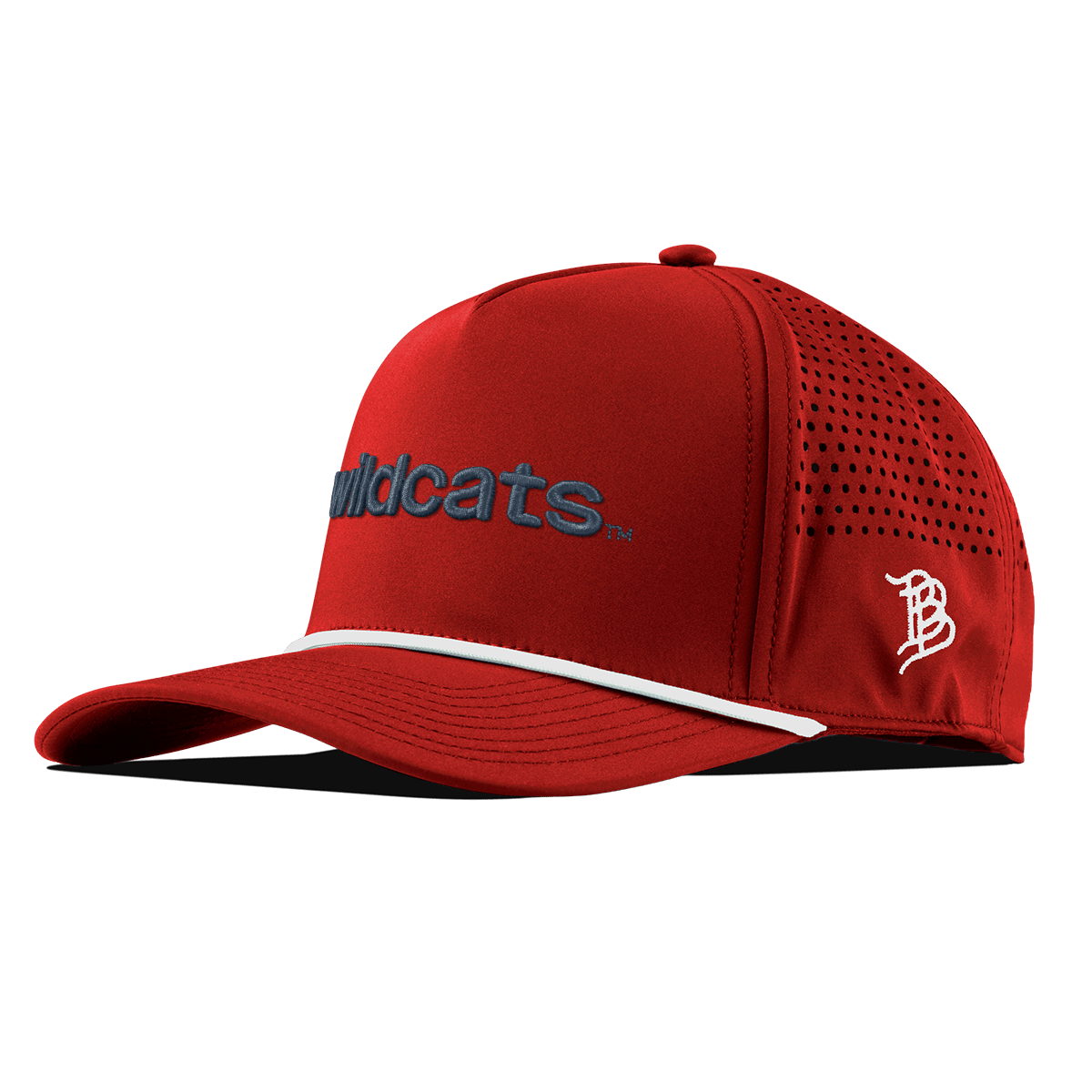 University of Arizona "wildcats." Curved 5 Panel Rope Red