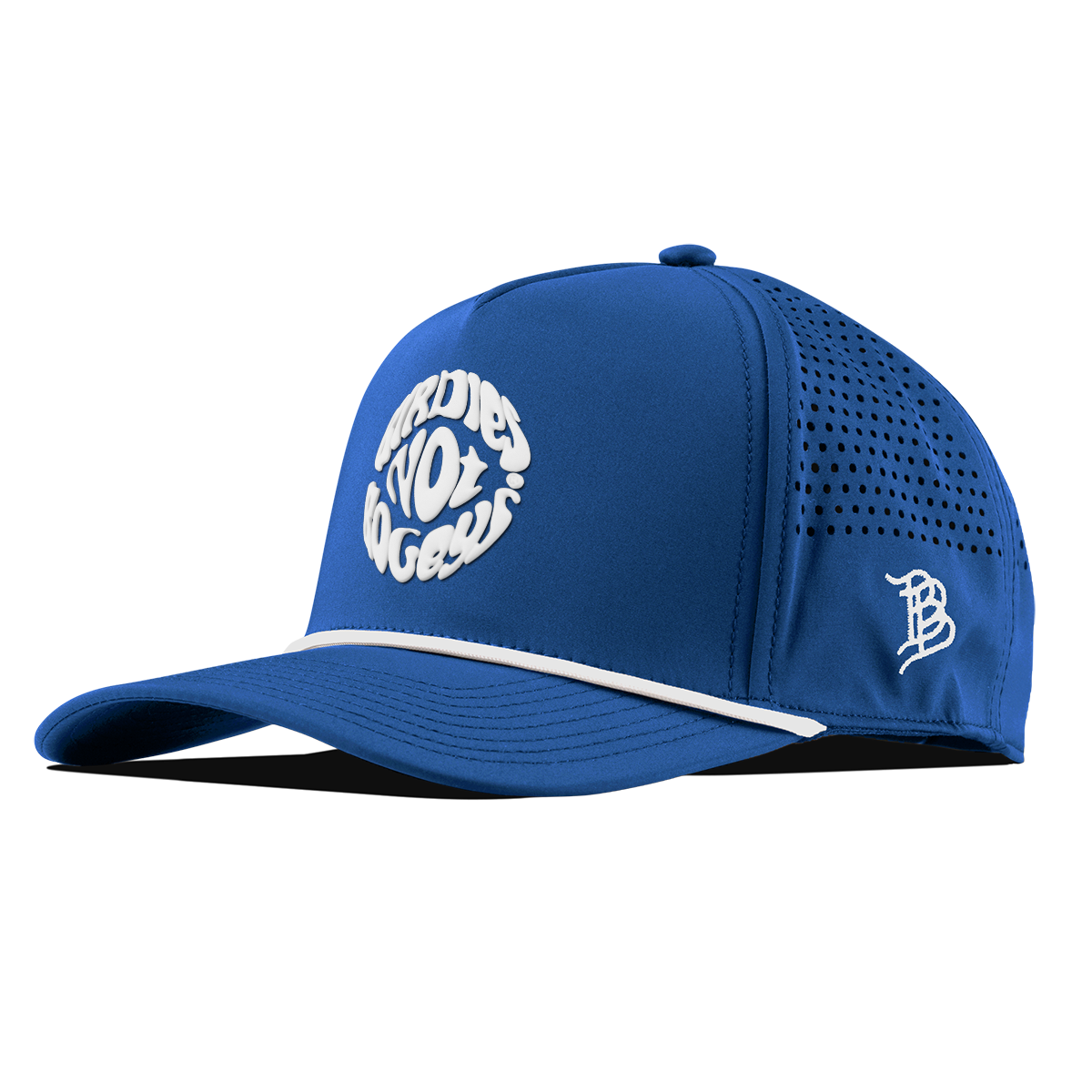 Birdies Not Bogeys® Curved 5 Panel Rope Royal