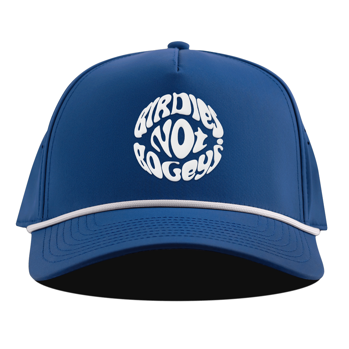Birdies Not Bogeys® Curved 5 Panel Rope Royal
